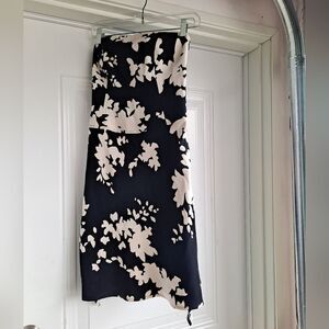 Carlisle Black and Cream Strapless Dress